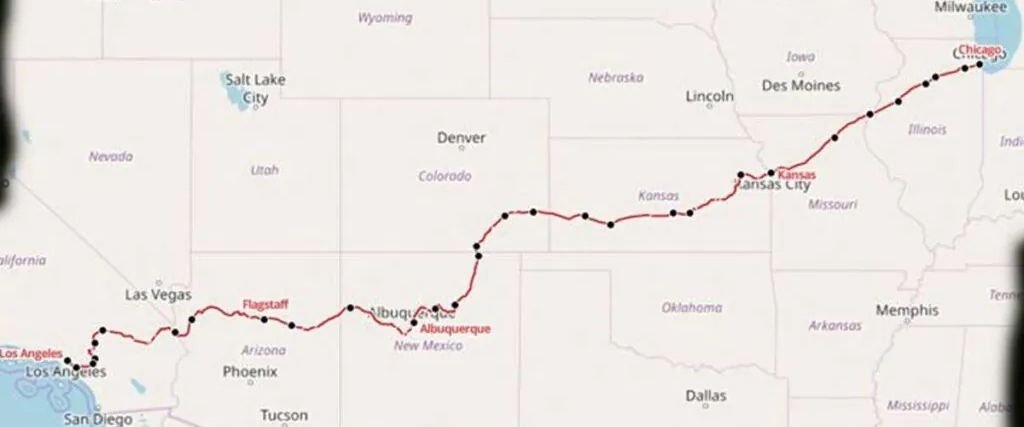 Southwest Chief Train Route Map